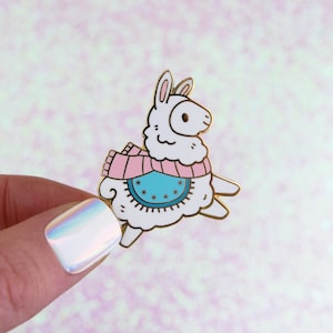 Fa-La-La-Llama Winter Enamel Pin