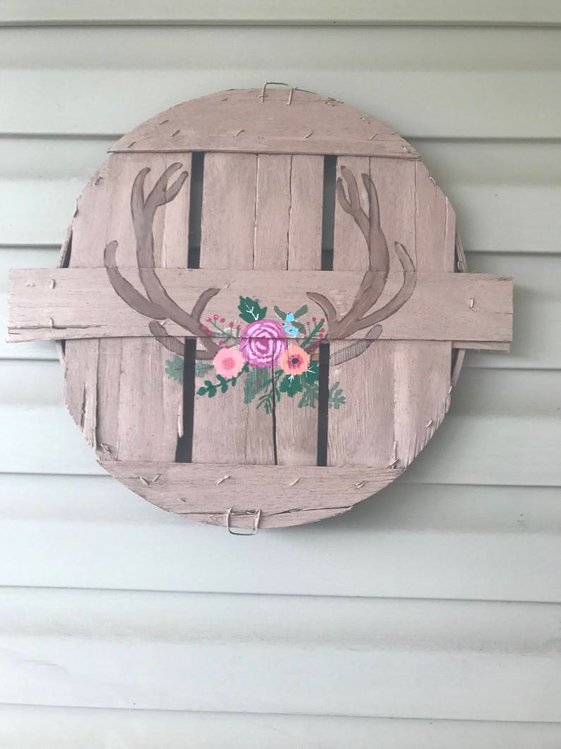 Eastern Shore Hand Painted Crab Bushel Basket Wreath with Etsy