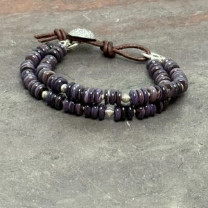 Make Mine A Double (Wrap) - Collector’s Grade Quahog Shell and Pure Silver Double Strand Bracelet