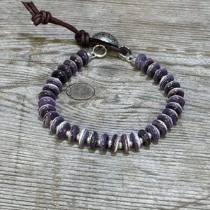 The Cape - Genuine AA Quahog Shell and Hill Tribe Silver Adjustable Bracelet