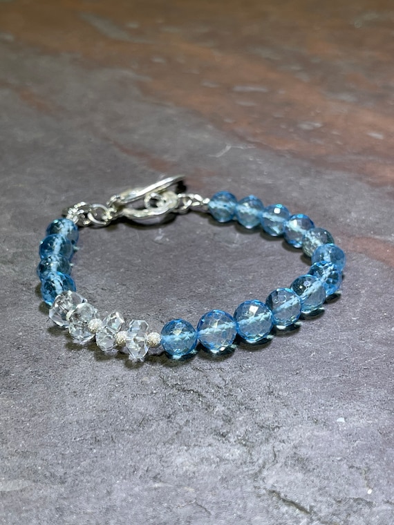 Shop Sterling Silver Blue Topaz Bracelets at Factory Prices | Rananjay  Exports
