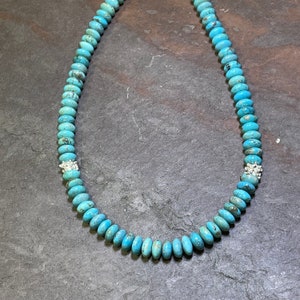 Valley - Arizona Turquoise and Hill Tribe Silver Necklace
