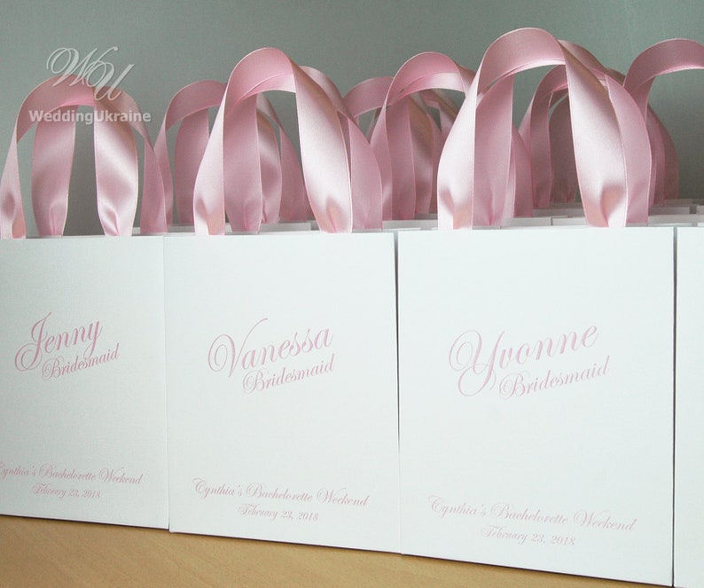 Bachelorette Weekend favor bags Hen Weekend gift Etsy