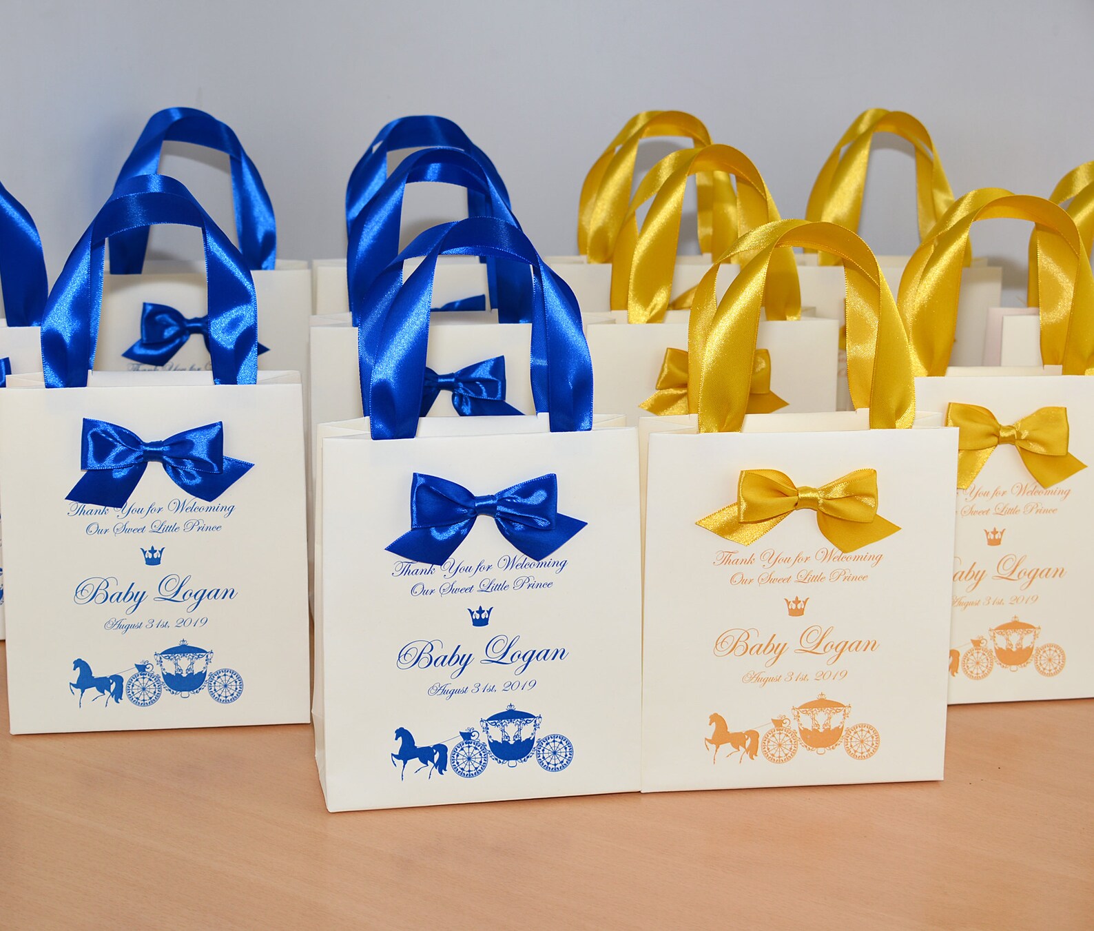 Chic Baby Boy Gift Bags for Guests Thank Your for Etsy