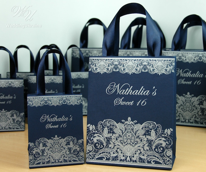 20 Sweet Sixteen Treat Bags 16th Birthday Party Favor Bags Etsy