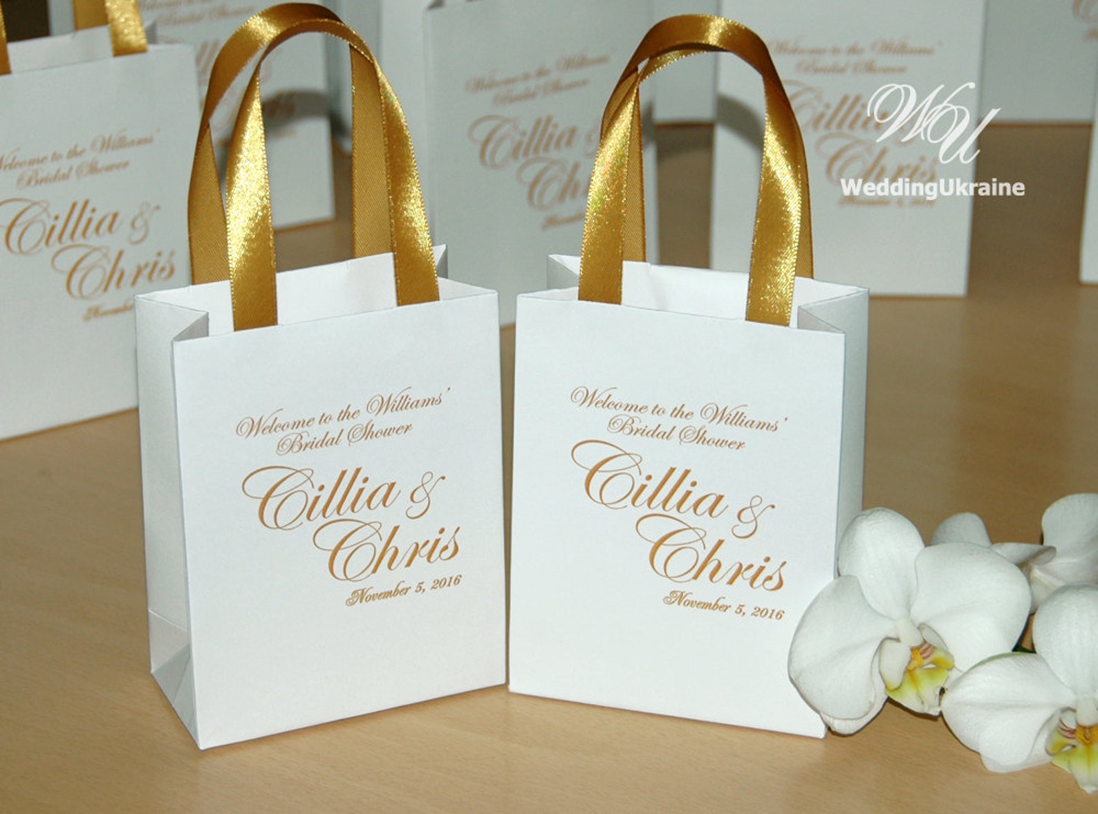 Elegant Gift Bags Bridal Party Gift Bag Personalized With Etsy