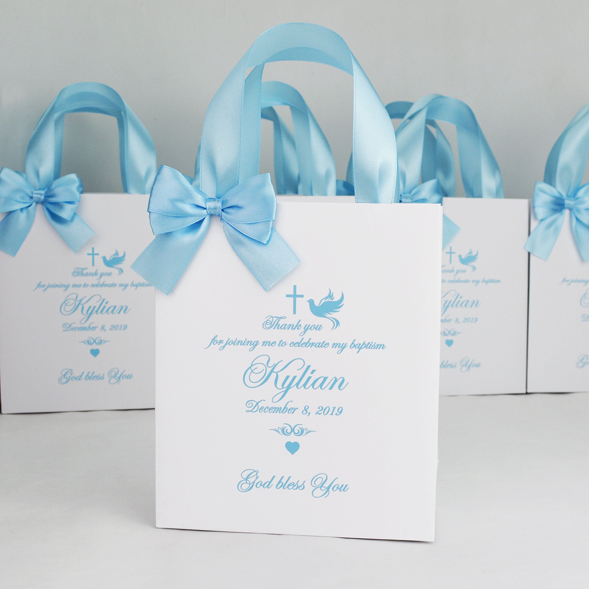 20 Elegant Baptism or Christening Favor Bags Thank Your Bag Etsy