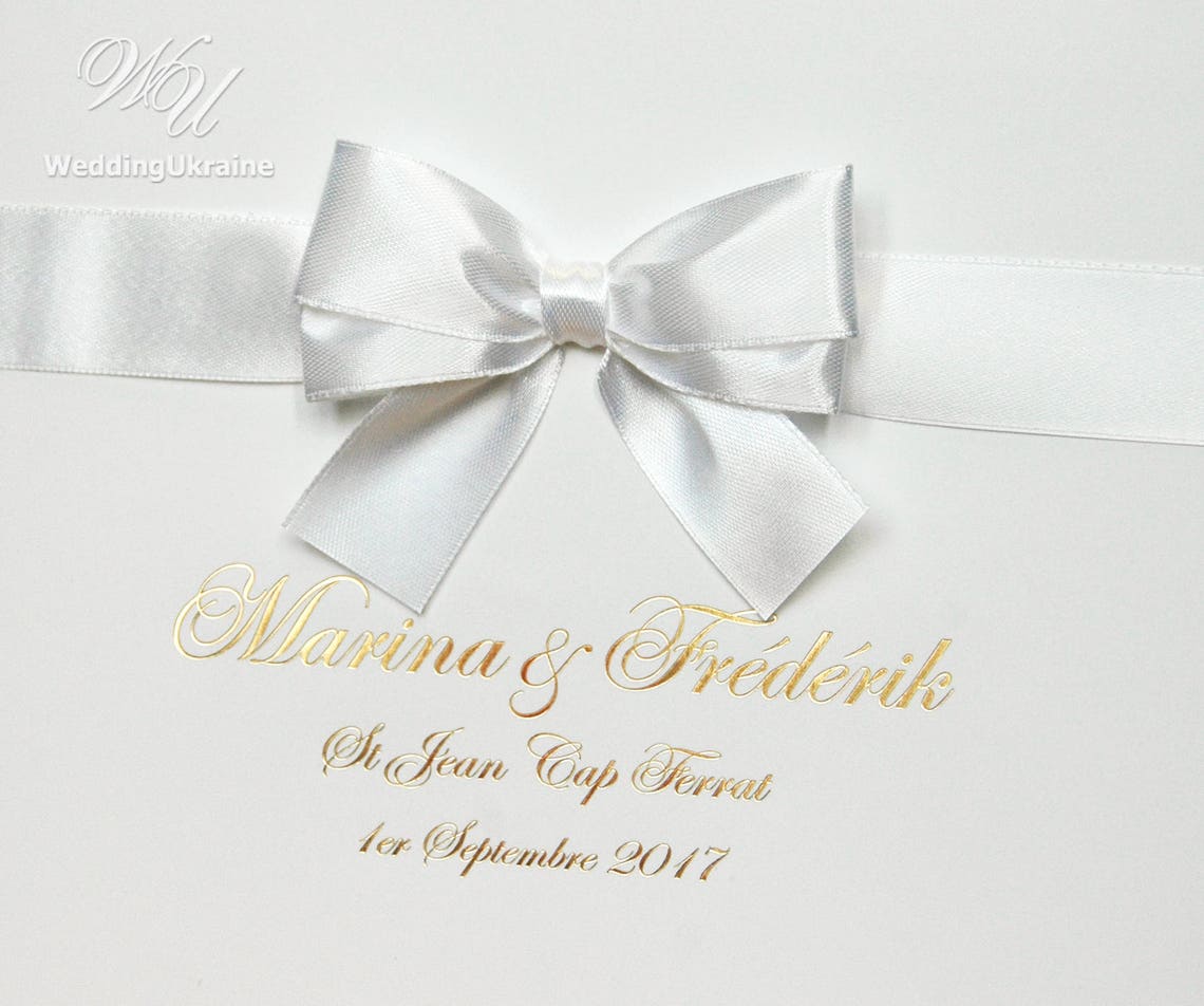 50 Ivory Wedding Gift Bags With Satin Ribbon Bow and Gold Etsy