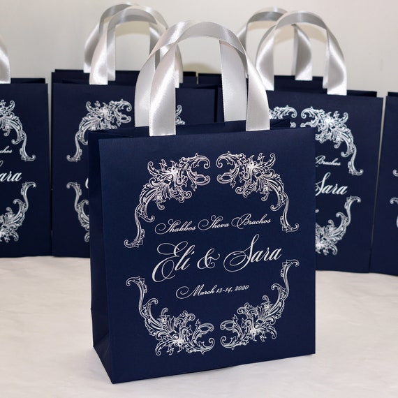 25 Navy Blue Wedding Welcome Bags for Wedding Favor for Guests
