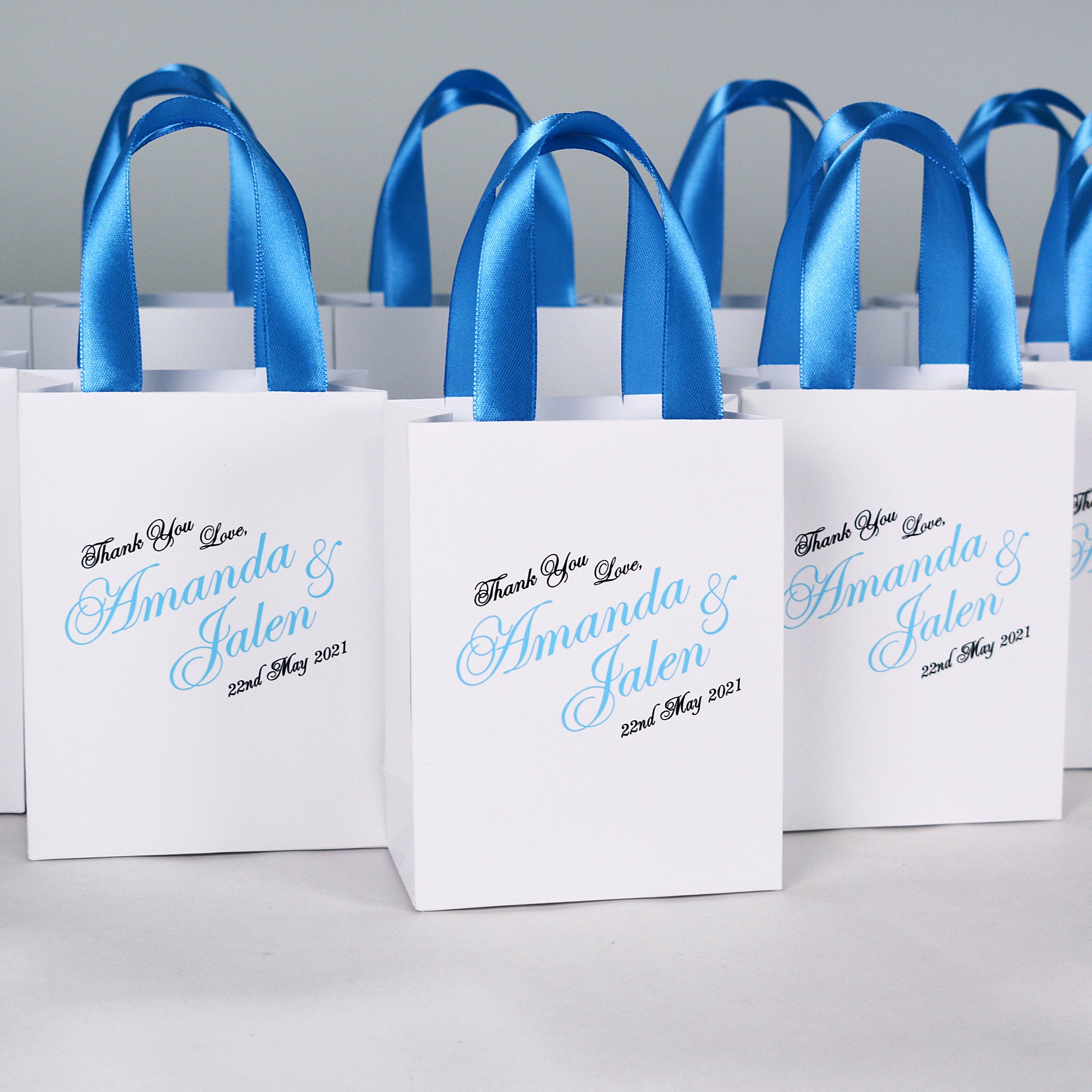 Wedding Gift bags for guests Custom Personalized Wedding Etsy