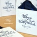 25 Navy Blue Ribbon Handles Wedding Welcome Bags - Custom Personalized ...