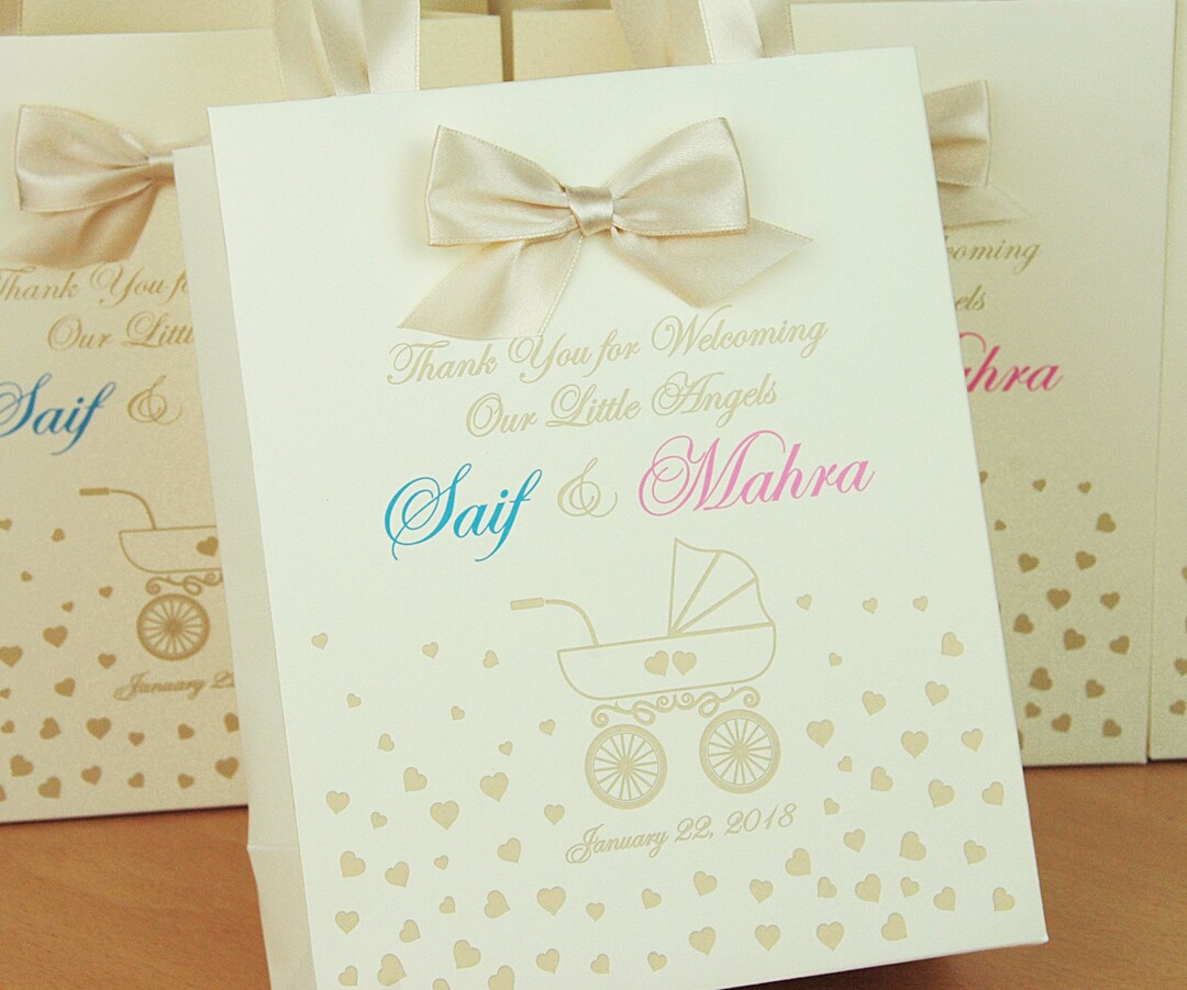 50 Baby Birthday Gift Bags for Guests Thank Your for Etsy