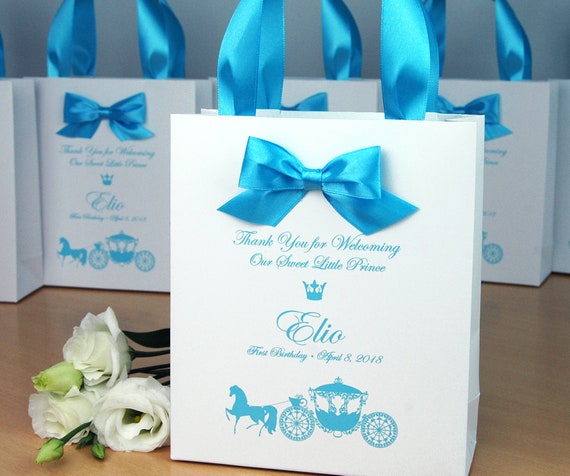 1st Birthday Gift Bags for Favors Personalized Thank Your Bag With