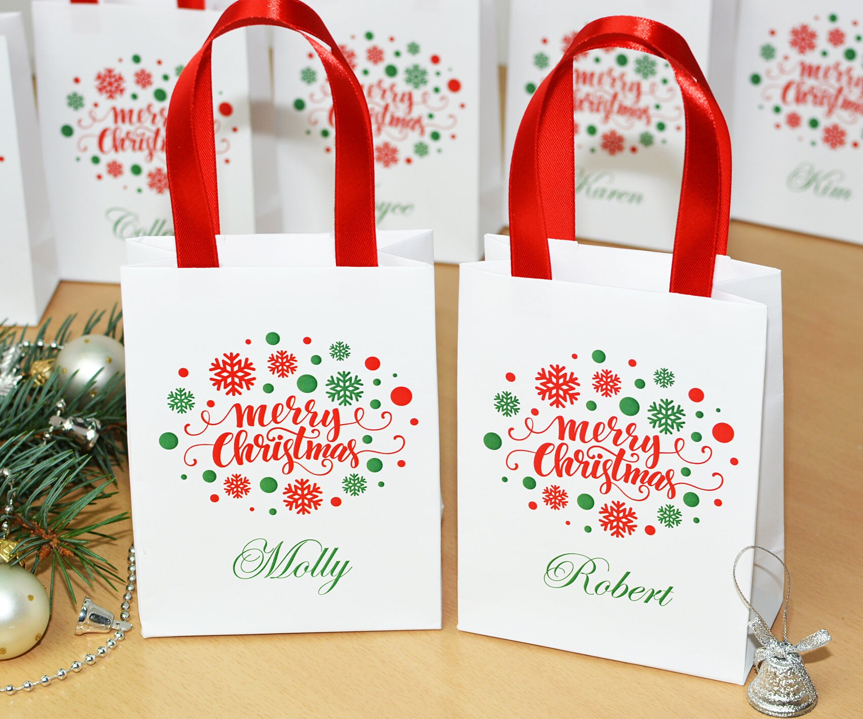 Girl's Christmas Non-woven Gift Bag, Christmas-themed Gift Bag, Festival  Gift Packaging Bag, Christmas-themed Handbag - Temu