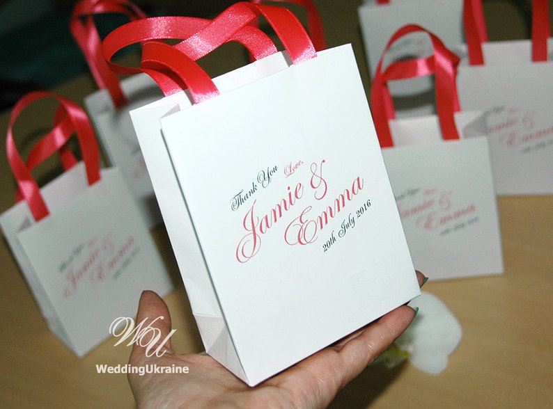 Wedding Gift Bags for Guests Custom Personalized Wedding Etsy