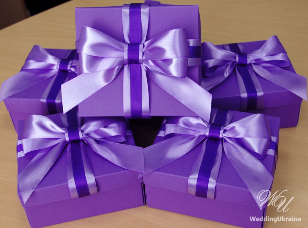 WHZKCYH Purple Satin Ribbon 1 Inch Satin Ribbon 6 Pack Gift Wrapping Ribbon  Set 150Yds Purple Ribbon for Gift Wrapping Wedding Invitations Birthday