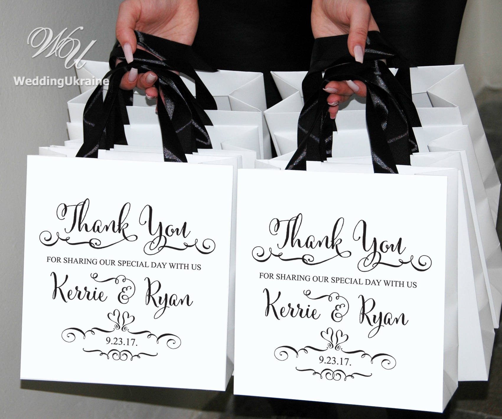 20 Thank You bags for Wedding favors for guests Personalized Etsy