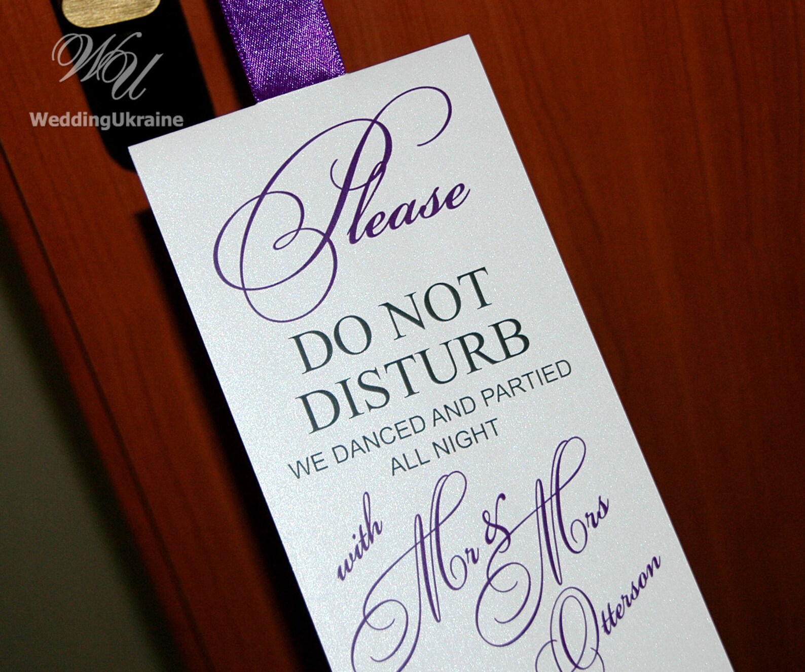 Wedding Door Hanger Do Not Disturb Door Hanger Wedding Door Etsy