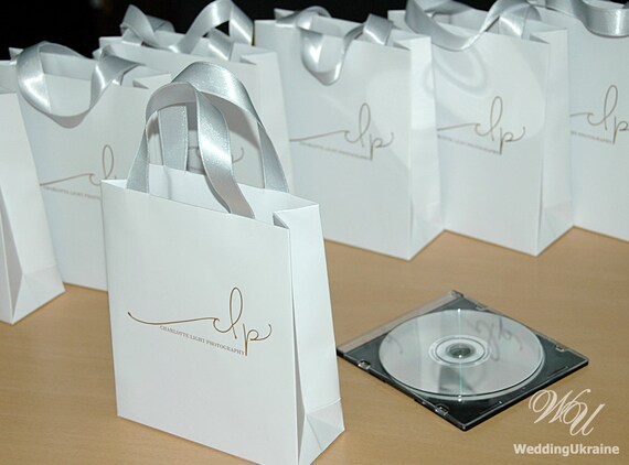 Custom White Gift Paper Bags