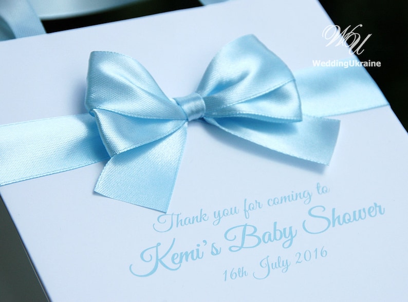 25 Custom Gift Bags for Baby shower party Elegant Paper Bag Etsy