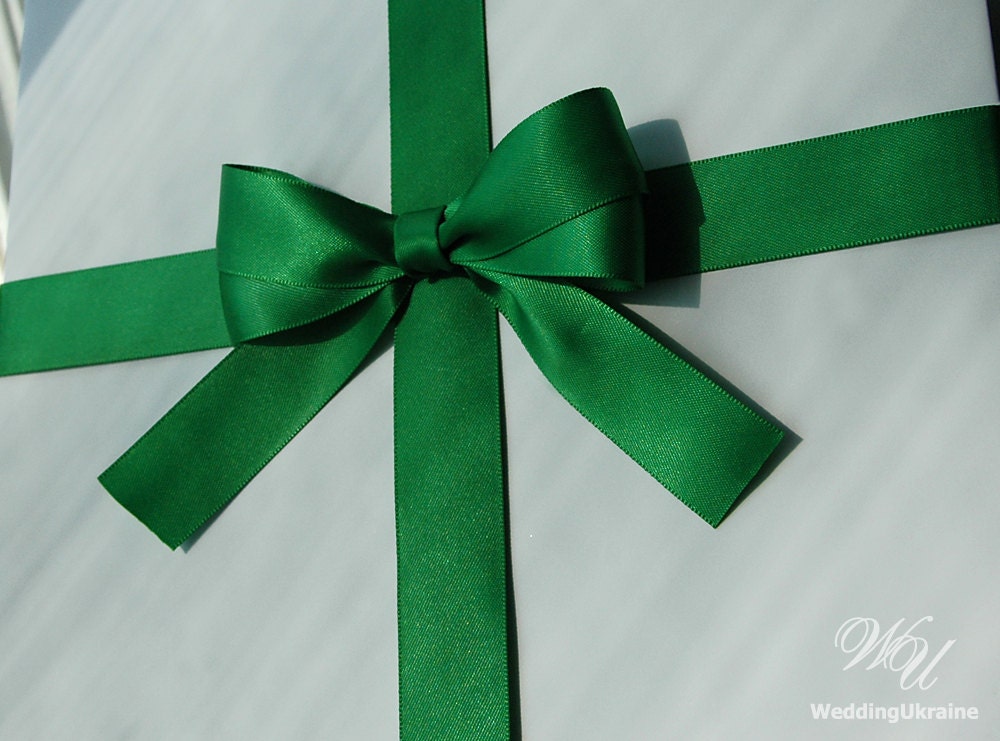Elegant Holiday Gift Bag with satin ribbon and bow Any color Etsy