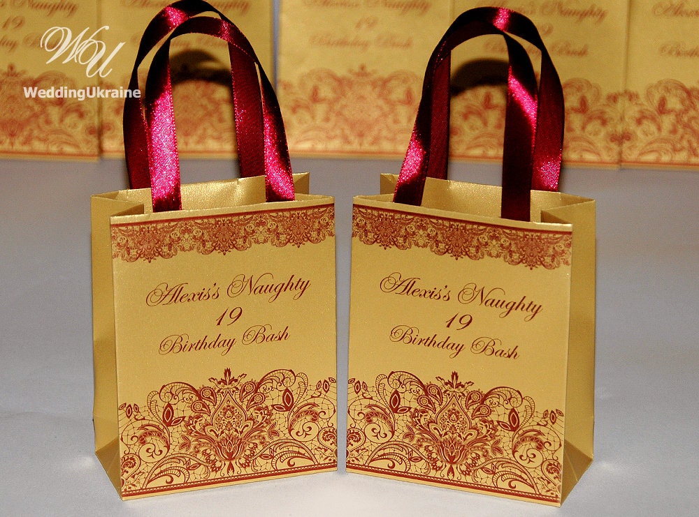 Personalized Bridesmaid's Gift Bags Wedding Party Gift Etsy