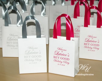 Personalized Holiday Gift Bags – Elegant Party Welcome Favors