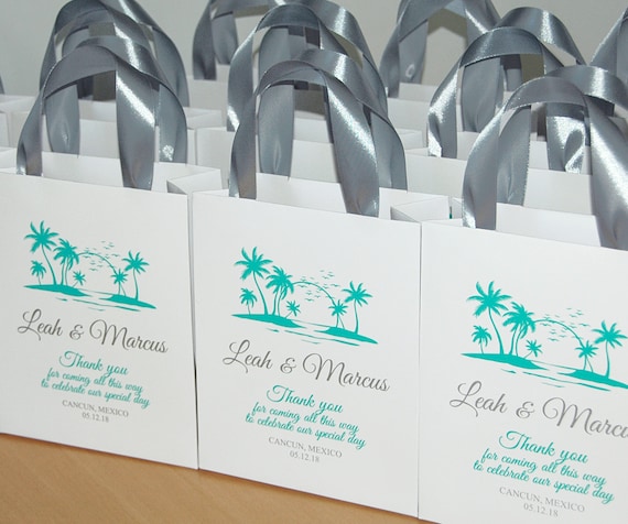 30 Beach Wedding Welcome Bags With Your Names Personalized -  Israel