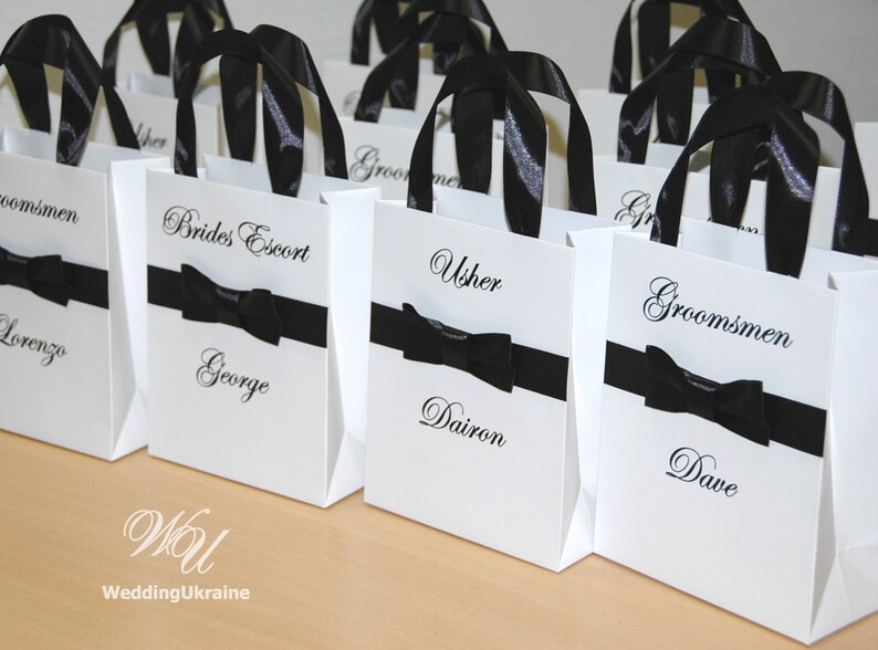 Personalized Groomsmen Gift Bags Wedding Party Gift Bag With Etsy