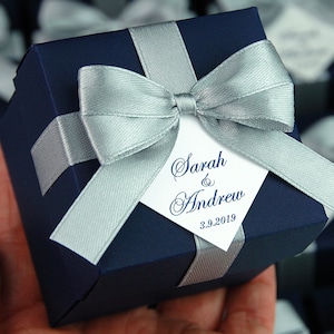 Petite Boîte Cadeau Avec Ruban Faveurs de Mariage Bijoux 15, 5x9x6cm Dfh