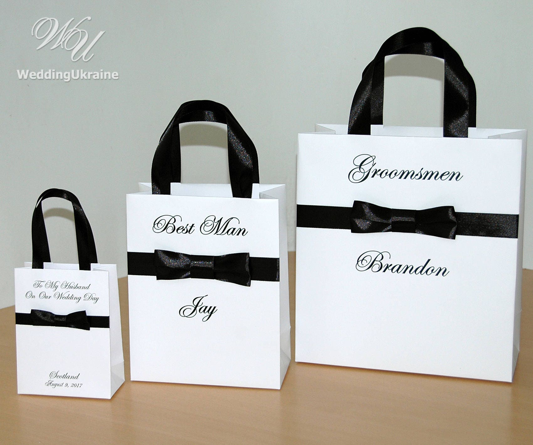Personalized Groomsmen Gift Bags Wedding Party Gift Bag With Etsy