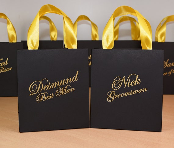 Personalised Best Man Gift Bag, Usher, Page Boy, Groomsman, Wedding, Small  Med