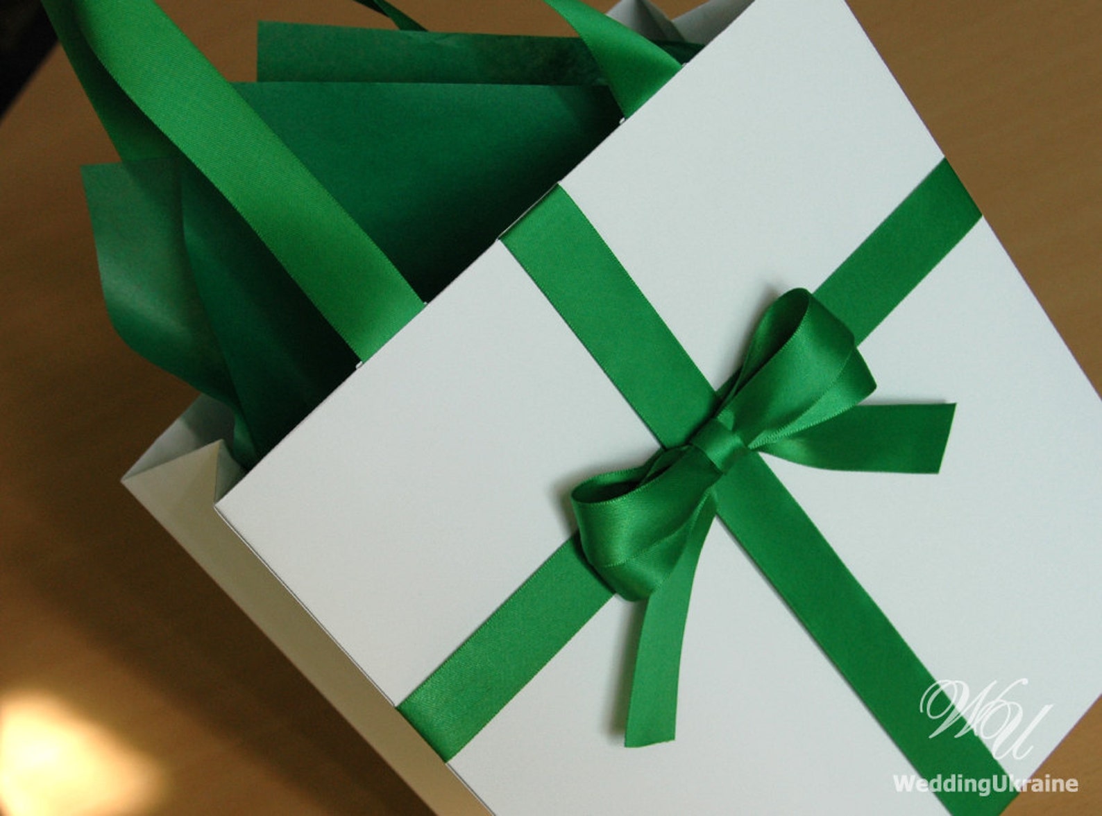 Elegant Holiday Gift Bag With Satin Ribbon and Bow Any Color Etsy