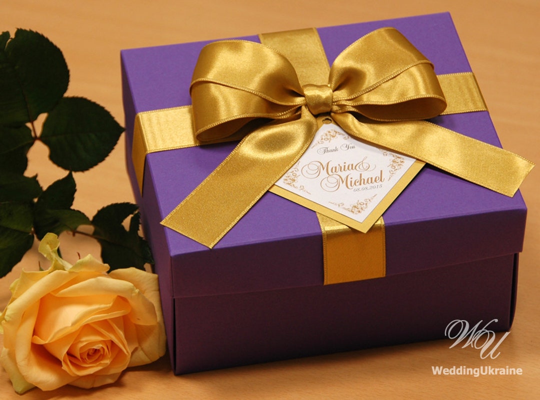 50x Fiocco Raso con Perle Bianco 5CM Vari colori Confezione Regalo Bomboniere Coni Portariso Natale (viola
