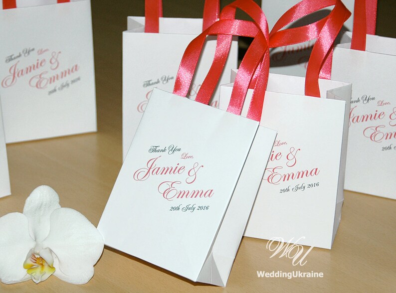 Wedding Gift Bags for Guests Custom Personalized Wedding Etsy
