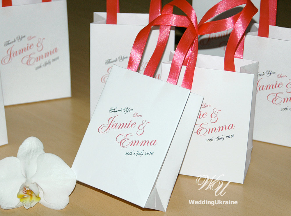 Wedding Gift Bags for Guests Custom Personalized Wedding | Etsy