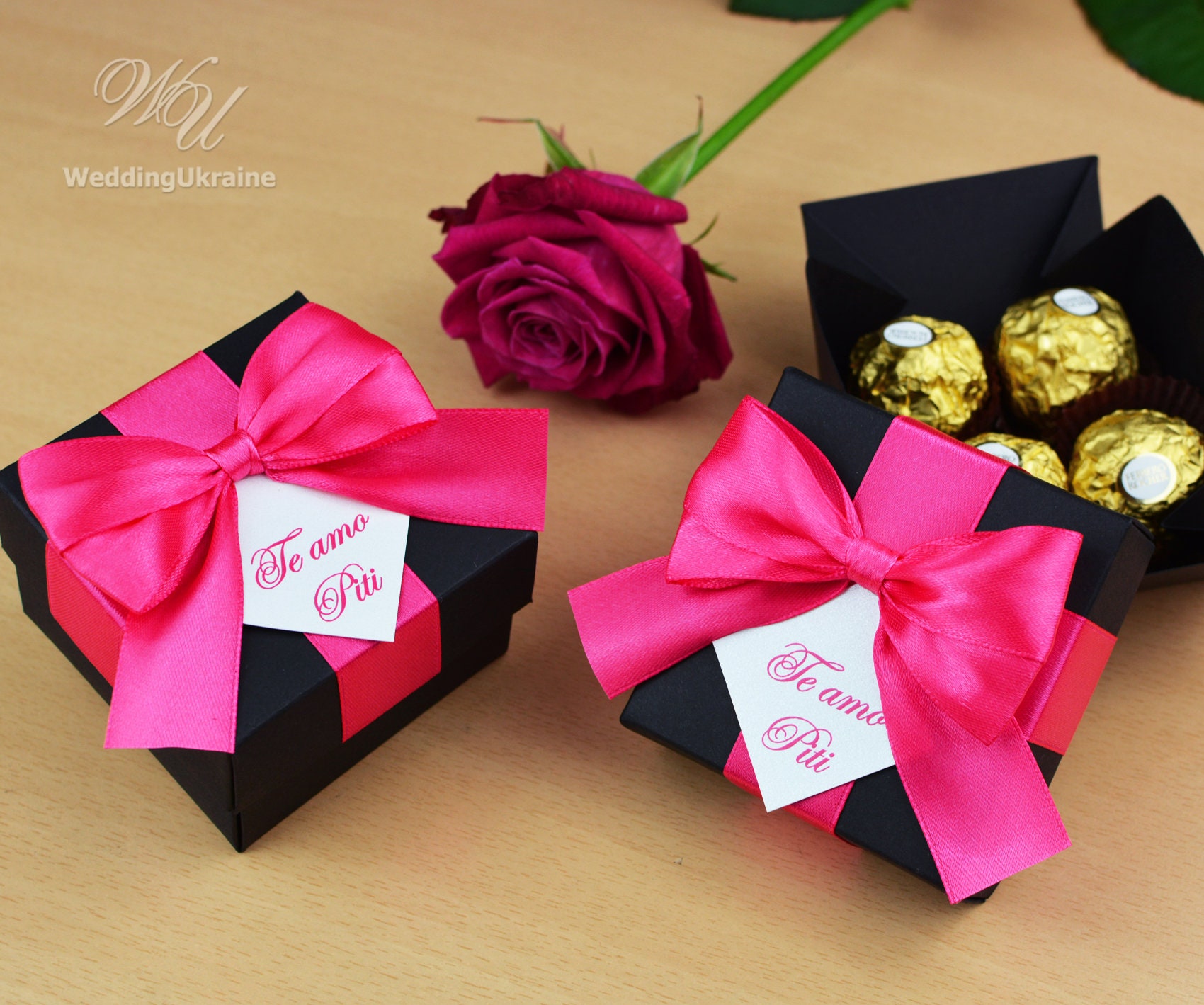 Lavender Personalized Birthday Party Favor Box With Satin Etsy