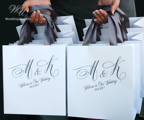 25 Elegant Wedding Welcome Bags for Wedding Favor for Guests -    Wedding party gift bags, Gifts for wedding party, Wedding welcome bags