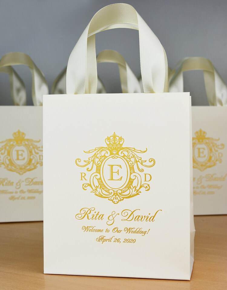 official page 35 Wedding Bags with satin ribbon