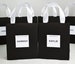 Elegant gift bags for Bridesmaids with custom name Personalized Bride favors for Bridal shower, Hen party or weekend, Bachelorette party 