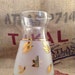 Lovely Vintage Frosted Libbey Gold Leaf Carafe