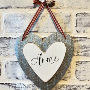 multiple styles available Heart Wall Hanging Rustic Country Farmhouse Home Decor image 1
