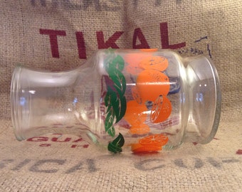Vintage orange juice carafe