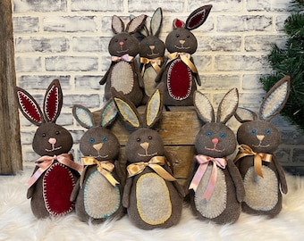 Adorable Upcycled Bunny Rabbits Home Decor