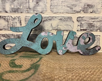 Rustic Farmhouse Words for Home Decor love