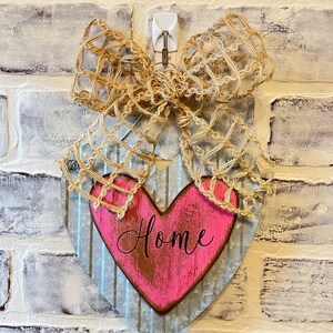 multiple styles available Heart Wall Hanging Rustic Country Farmhouse Home Decor image 6