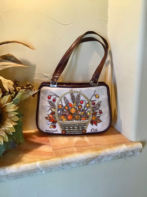 Vintage Enid Collins Handbag, Bittersweet Basket C