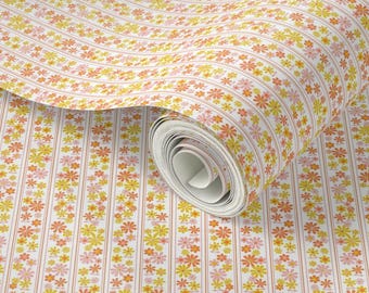 Brady Girl Dollhouse Wallpaper Peel and Stick Retro Mid-Century Multi Scale 60's 70's 12"x24"
