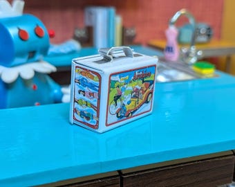 The Archies Mid-Century Metal Lunchbox Dollhouse Miniature 1:12 Scale