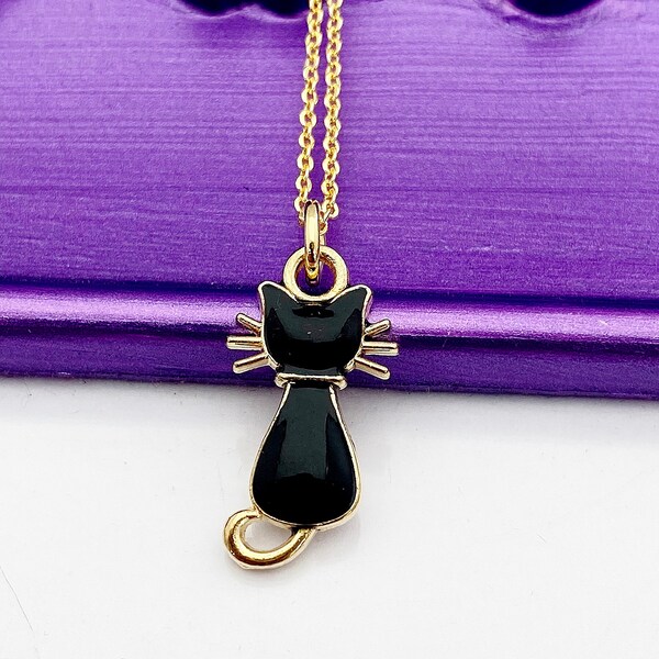 Black Cat Necklace, L427